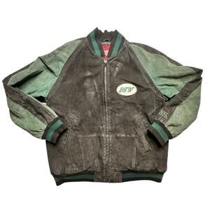 Vintage 90’s NFL New York Jets Leather Jacket Size Large